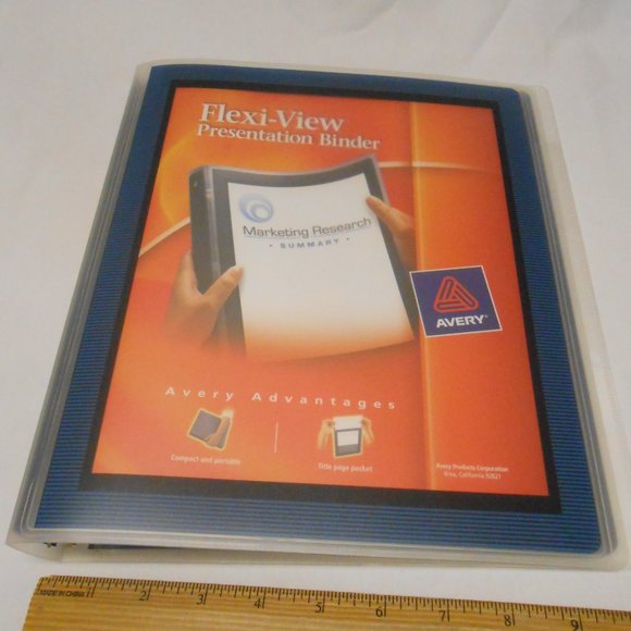 Avery Office Avery Flexiview Presentation 3 Ring Binder W Clear